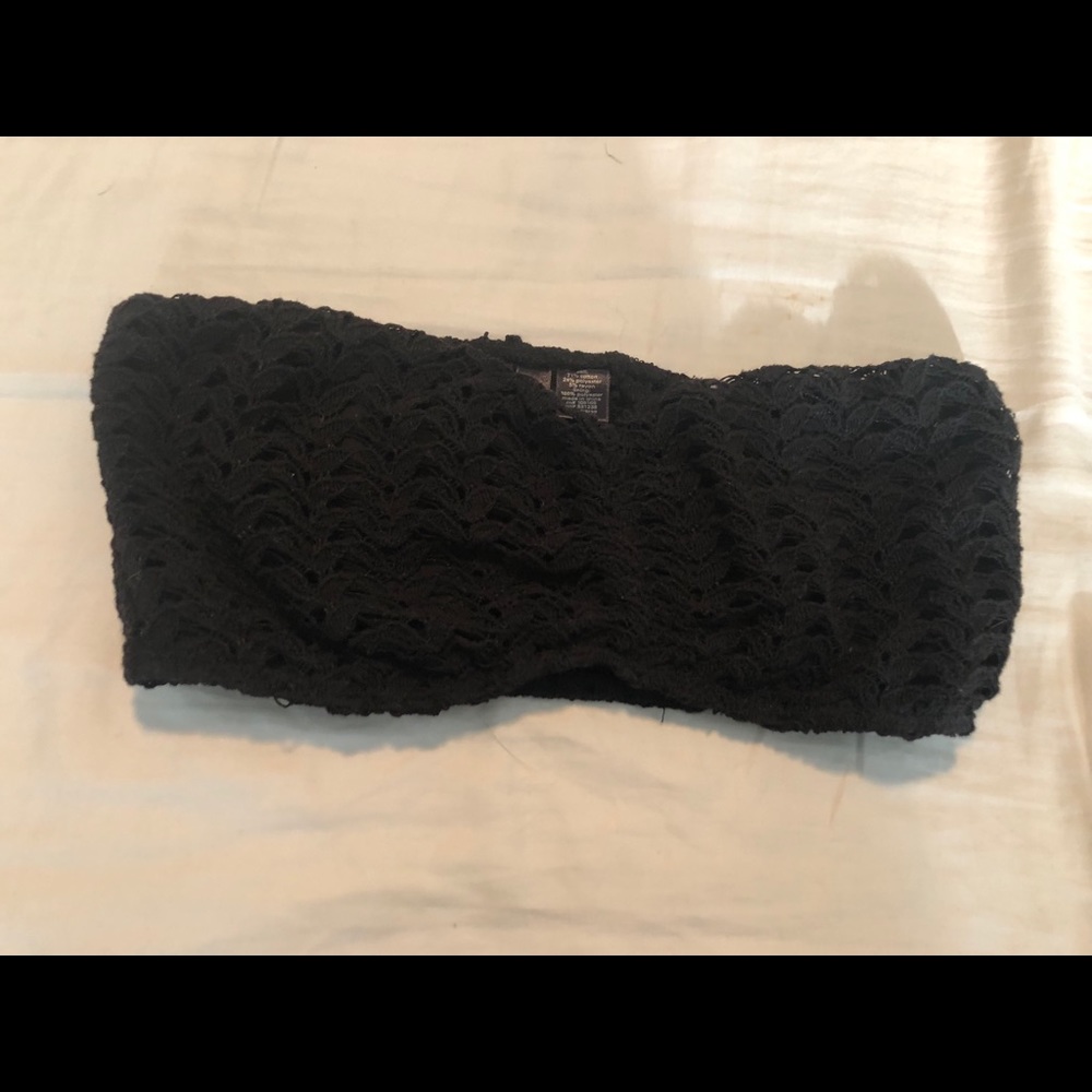 Lace black bandeau